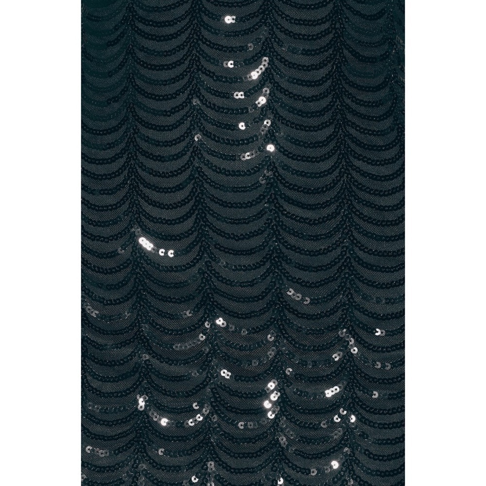 “Midnight Fantasy” Scalloped Sequin Bodycon Dress - Picture 9 of 13